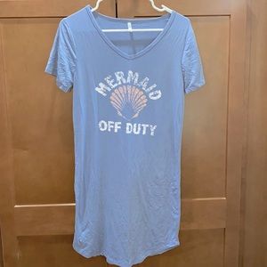 “Mermaid Off Duty” Pajama Dress